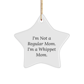 Whippet Dog Mom Gifts from Friends to Family, Star Ornament, Funny Quote, Unique Christmas Unique Gift - Image 1